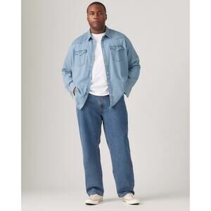 Levi’s 505 Regular Fit Jeans Men 42x30 Medium Stonewash Denim Straight 005054891